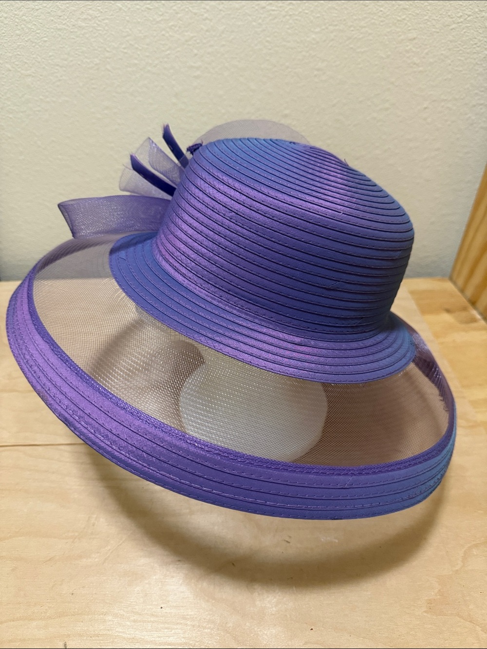 Vintage GIOVANNIO Purple Church Hat - Picture 3 of 5